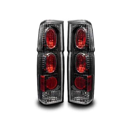 Winjet Altezza Tail Lights - Black / Clear CTWJ-0041-BC